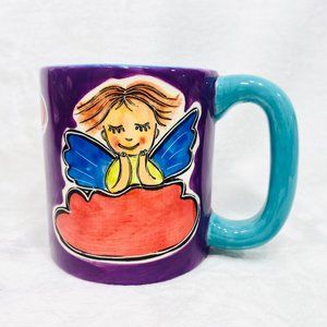 Rare Everyday Angels by Outi Angel of Blessings Hand Painted Mug